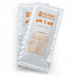 HI50016-02 袋裝pH 1.68標準液 (20mL x 25包) - 實驗室和工業用技術校正液"